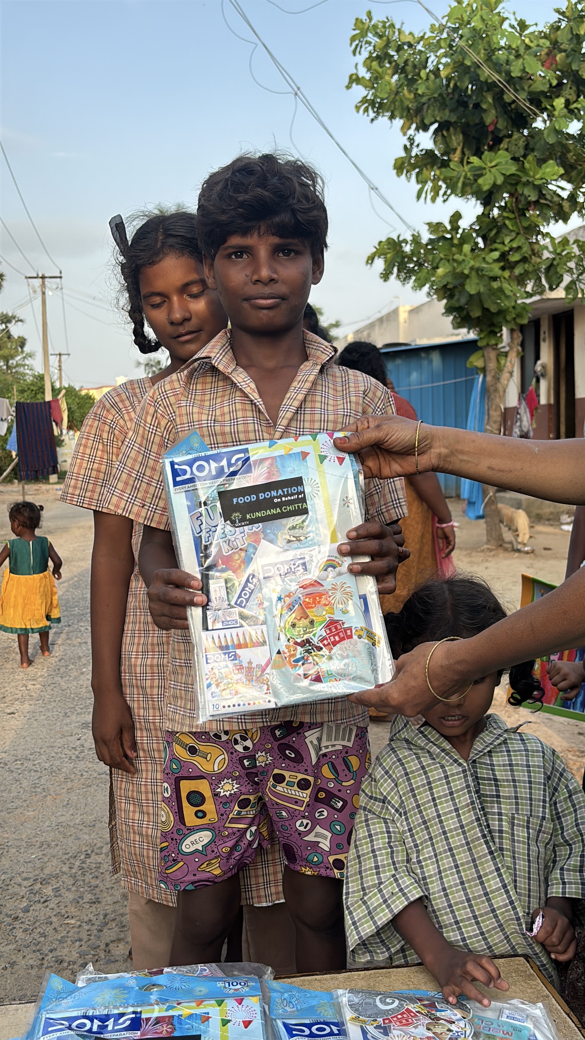 Free stationery kit donation in chennai